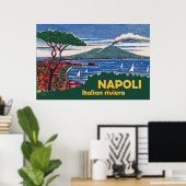 Napels, Italiaans Riviera Poster (Thuiskantoor)