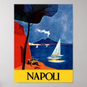 Napels, Italiaanse reisposter Poster (Voorkant)