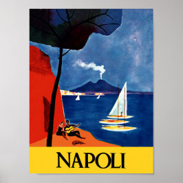 Napels, Italiaanse reisposter Poster
