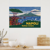 Napels, Italiaanse Rivièra Poster (Keuken)
