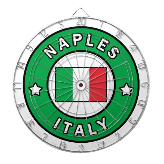 Napels Italië Dartbord (Voorkant)