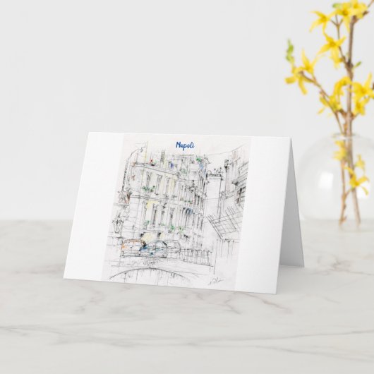 Napels Italië Kaart (Gele Bloem)