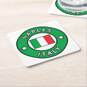 Napels Italië Kartonnen Onderzetters (Schuin)
