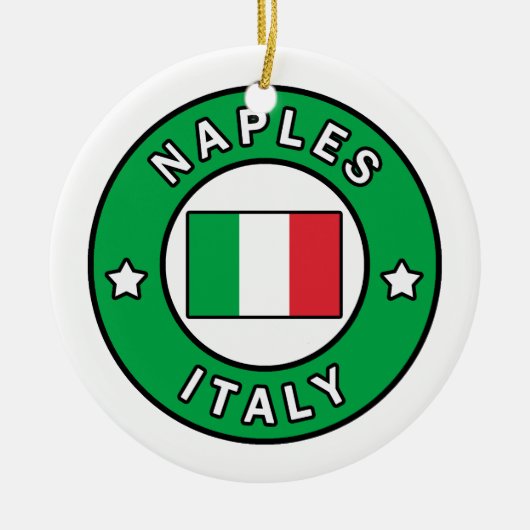 Napels Italië Keramisch Ornament (Voorkant)