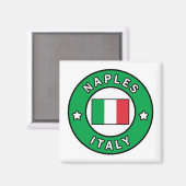 Napels Italië Magneet (Voorkant / Achterkant)