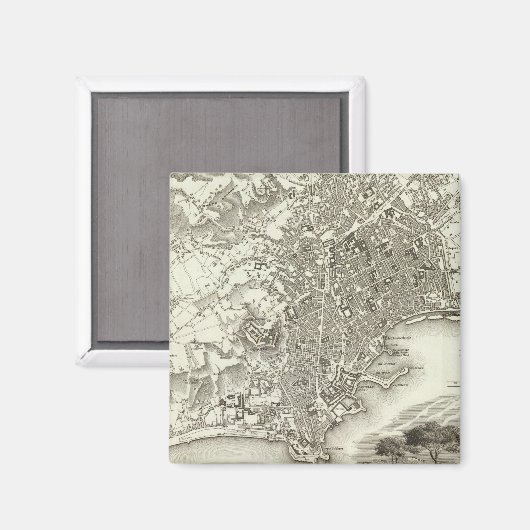 Napels, Italië Magneet (Voorkant / Achterkant)