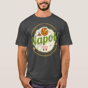 Napels Italië met Vesuvius en Pizza  Souve T-shirt