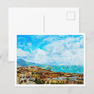 Napels Italië Mooi olieverflandschap Briefkaart