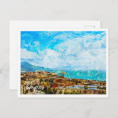 Napels Italië Mooi olieverflandschap Briefkaart (Voorkant / Achterkant)