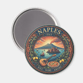 Napels Italië Mount Vesuvius Reizen Magneet (Voorkant / Achterkant)