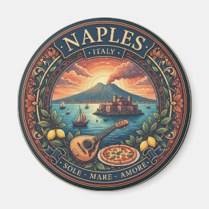 Napels Italië Mount Vesuvius Reizen Magneet