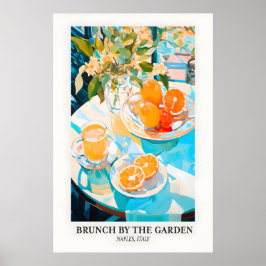 Napels Italië Print Citrus Brunch Stilleven Kunst 