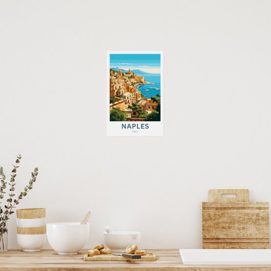 Napels Italië Reisprint Poster (Keuken)