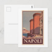  Napels Italië Reizen Poster briefkaart Napoli (Voorkant / Achterkant)
