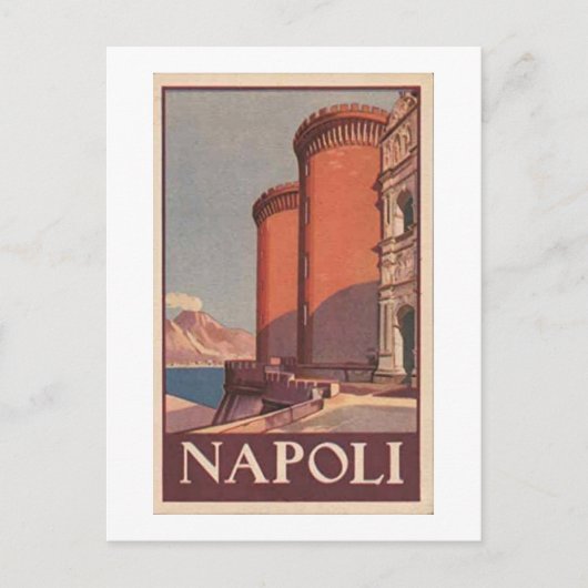  Napels Italië Reizen Poster briefkaart Napoli (Voorkant)