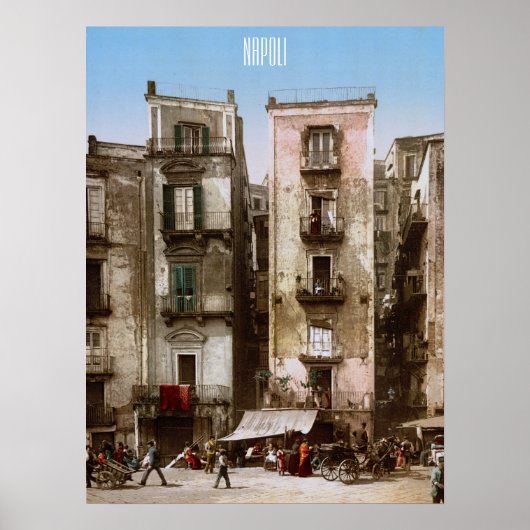 Napels, Italië rond 1900 Poster (Voorkant)