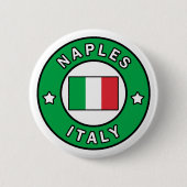 Napels Italië Ronde Button 5,7 Cm (Voorkant)