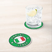 Napels Italië Ronde Kartonnen Onderzetter (Insitu)