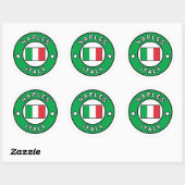 Napels Italië Ronde Sticker (Vel)