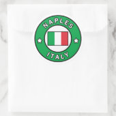 Napels Italië Ronde Sticker (Tas)