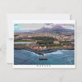Napels Italië Seizoensgebonden Wenskaart Feestdagenkaart