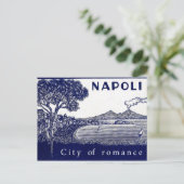 Napels, Italië, stad, romance, vulkaan Briefkaart (Staand voorkant)