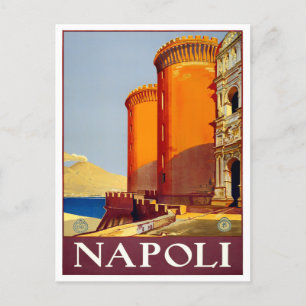 Napels Italië vintage-reis Briefkaart