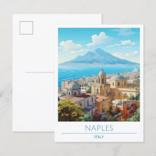 Napels Italië Vintage Reizen Briefkaart
