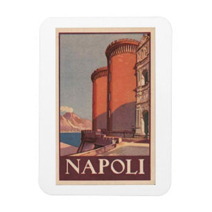 Napels Italy Vintage Travel Poster Magnet Magneet