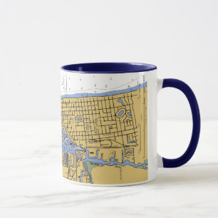 Napels, Mok Nautical Harbor Chart Coffee