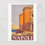 Napels (Napoli) Vintage Travel Poster Briefkaart (Voorkant)