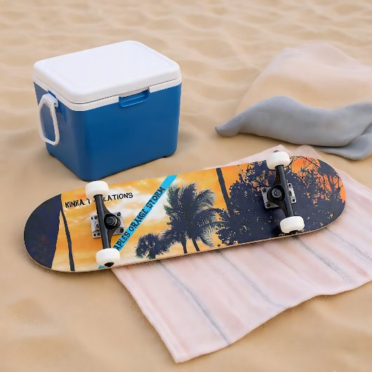 Napels Orange Storm 7 7/8" Skateboarddek Persoonlijk Skateboard
