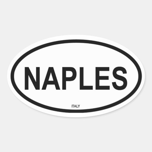 NAPELS OVALE STICKER (Voorkant)