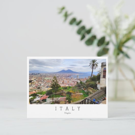 Napels, panoramisch uitzicht, Italië Briefkaart (Staand voorkant)