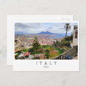 Napels, panoramisch uitzicht, Italië Briefkaart (Voorkant / Achterkant)