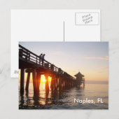 Napels Pier Briefkaart (Voorkant / Achterkant)