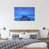 Napels Pier, dageraad Canvas Afdruk (Insitu (Slaapkamer))