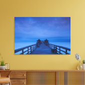 Napels Pier, dageraad Canvas Afdruk (Insitu (Woonkamer))