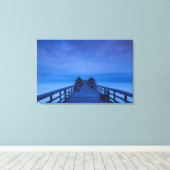 Napels Pier, dageraad Canvas Afdruk (Insitu (Houten vloer))