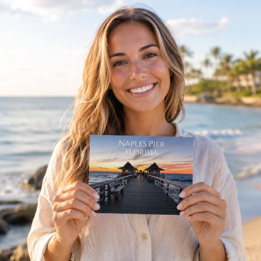 Napels Pier Florida Ansichtkaart Briefkaart