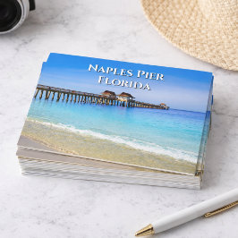 Napels Pier Florida Blauwe Oceaan Ansichtkaart Briefkaart