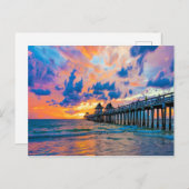 Napels Pier, Florida Briefkaart (Voorkant / Achterkant)