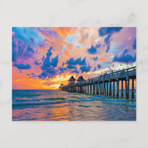 Napels Pier, Florida Briefkaart