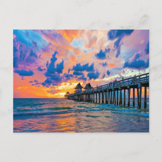 Napels Pier, Florida Briefkaart (Voorkant)