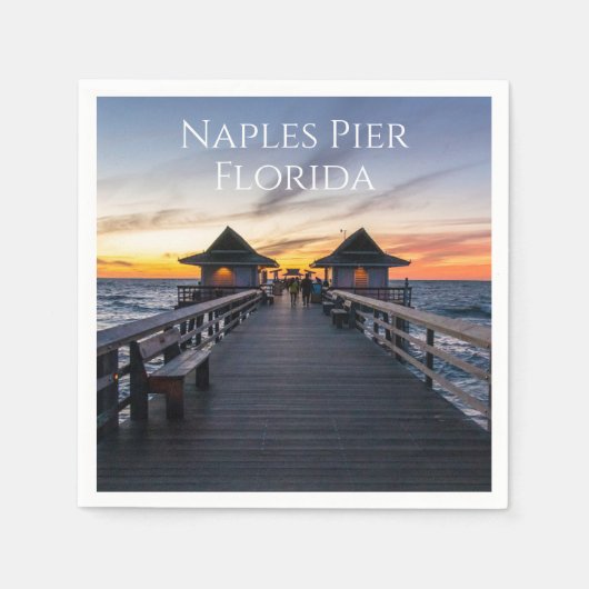 Napels Pier Florida Ocean Beach Servet (Voorkant)