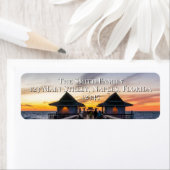 Napels Pier Florida Ocean Sunset Etiket (Insitu)