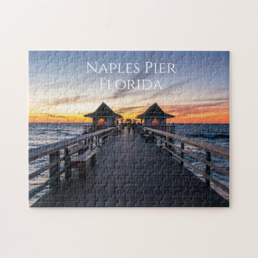 Napels Pier Florida Ocean Sunset Legpuzzel (Horizontaal)