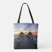 Napels Pier Florida Reisvakantie Tote Bag (Achterkant)