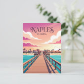 Napels Pier USA Briefkaart (Staand voorkant)