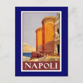 "Napels" Poster voor reizen in het kader van de "V Briefkaart (Voorkant)